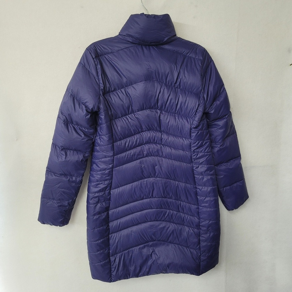 Purepear Womens Blue Quilted Down Puffer Parka Jacket Size S AW23C01 - Picture 2 of 11